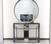 Bàn Console Paunili Đá Đen Chân Sắt Đen - BTT109.4