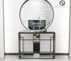 Bàn Console Paunili Đá Đen Chân Sắt Đen - BTT109.4