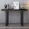Bàn Console Mặt Gỗ Màu Đen Chân Sắt Sơn Đen - BTT36