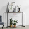 Bàn Console Mặt Gỗ Chân Sắt Sơn Đen Đơn Giản - BTT01