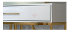 Bàn Console 2 Hộc Kéo Màu Trắng Chân Inox Mạ Pvd Màu Vàng Cao Cấp - BTT40B