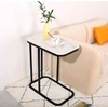 Bàn Góc Sofa Mặt Đá Trắng Chân Sắt Đen – Sang Trọng, Hiện Đại Và Đẹp Mắt