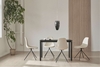Bàn Ăn Chữ Nhật Titus Màu gỗ Lacquered Laminate, Chân Sắt Đen - TD020T