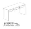 BÀN LÀM VIỆC HIỆN ĐẠI ĐƠN GIẢN CÓ HỘC KÉO- BLV04