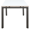 Bàn Ăn Chữ Nhật Titus Màu gỗ Lacquered Laminate Chỉ Compact, Chân Sắt Đen/Xám Chì - TD020S