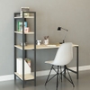 BÀN HỌC MẶT GỖ CHÂN SẮT KÈM KỆ 5 TẦNG - BH55