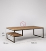 Bàn Trà Mặt Gỗ Chân Sắt Hiện Đại Đơn Giản - BT38