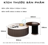 Bàn Trà Nhập Khẩu Bộ Đôi Tròn Cao Cấp - BTNK02