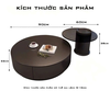 Bàn Trà Nhập Khẩu Bộ Đôi Tròn Cao Cấp - BTNK06