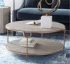 Bàn Trà Sofa Mặt Đá Chân Sắt Sơn Hiện Đại-BT14A