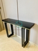 Bàn Console Mặt Gỗ Màu Đen Chân Sắt Sơn Đen - BTT36