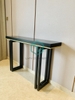 Bàn Console Mặt Gỗ Màu Đen Chân Sắt Sơn Đen - BTT36