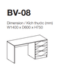 BÀN LÀM VIỆC HIỆN ĐẠI ĐƠN GIẢN - BV08