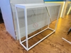 Bàn Console Mặt Gỗ Trắng Chân Sắt Sơn Trắng Đơn Giản - BTT01H