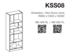 KỆ SÁCH ĐỨNG KSS08