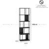 Kệ Trang Trí Nhiều Tầng Khung Sắt Sơn Đen - KTT42.2