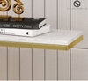 Bàn Console Chân Uốn Tròn Mặt Đá Trắng Chân Sắt Vàng - BTT112.1