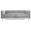 Ghế Sofa Tân Cổ Điển Bọc Nhung Chân Inox Cao Cấp - SOFA03E