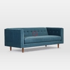 Ghế Sofa Chữ I Tân Cổ Điển Bọc Nhung Chân Gỗ Cao Cấp - SOFA07B