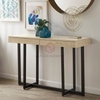 Bàn Console Mặt Bàn Gỗ Chân Sắt Sơn Đen Vintage - BTT74A