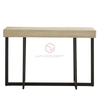 Bàn Console Mặt Bàn Gỗ Chân Sắt Sơn Đen Vintage - BTT74A