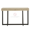 Bàn Console Mặt Bàn Gỗ Chân Sắt Sơn Đen Vintage - BTT74A