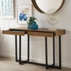 Bàn Console Mặt Bàn Gỗ Chân Sắt Sơn Đen Vintage - BTT74B