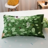 Bộ Chăn Ga Gối 5 Món Cotton Poly Hàn Quốc In Hình Cô Gái Và Chú Ong Phối Nền Màu Kem Và Xanh Lá - CP24