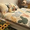 Bộ Chăn Ga Gối 5 Món Cotton Poly Hàn Quốc In Hình Con Thỏ Nhiều Màu - CP06