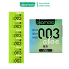 Bao Cao Su Okamoto 0.03 Aloe Tinh Chất Lô Hội Hộp 3 Cái