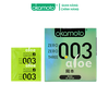 Bao Cao Su Okamoto 0.03 Aloe Tinh Chất Lô Hội Hộp 3 Cái