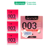 Bao Cao Su Okamoto 0.03 Hyaluronic Acid Siêu Mỏng Dưỡng Ẩm Và Bôi Trơn Hộp 3 Cái