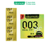 Bao Cao Su Okamoto 0.03 Real Fit Mỏng Với Khả Năng Co Rút Giúp Ôm Sát Hộp 3 cái