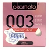 Bao Cao Su Okamoto 0.03 Hyaluronic Acid Siêu Mỏng Dưỡng Ẩm Và Bôi Trơn Hộp 3 Cái