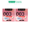Combo 2 Hộp Bao Cao Su Okamoto 0.03 Hyaluronic Acid Siêu Mỏng Dưỡng Ẩm Và Bôi Trơn Hộp 3 Cái