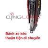Bao hộp Qinglong nhựa PU bóng có bánh xe - 3 ngăn - 1m3