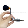 Tay quay máy câu Inox núm xốp đen