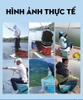 Thùng câu tay HUA 29L xanh trắng