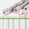 Cán vợt Inox 3 đốt đầu Trắng