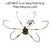 Lưỡi MCC lò xo Xoài rộng Trắng tay cuốn - Lục