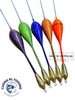 Phao đầu cần S cọng liền chì đồng có hạt (#21mm - 28cm)