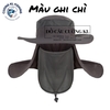 Mũ tai bèo có mạng che mặt MTQ