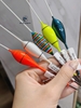 Phao S đầu cần (hạt đầu, móc chân)