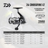 Máy câu Daiwa 26 Crossfire LT (Hộp be vàng)