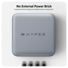 Dock Hub Kiêm Nguồn Hyper Thunderbolt 4 Power Hub with Integrated Gwn Power Source (Gồm Dây Nguồn AC & Cáp Thunderbolt 4 2.6FT / 0.8M) (HDTB4PH)