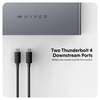 Dock Hub Hyperdrive Thunderbol 4 Station Kèm Sạc Nguồn 135W + Cáp Thunderbolt 4 (2.3FT/0.7M) HDTB4D