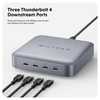 Dock Hub Kiêm Nguồn Hyper Thunderbolt 4 Power Hub with Integrated Gwn Power Source (Gồm Dây Nguồn AC & Cáp Thunderbolt 4 2.6FT / 0.8M) (HDTB4PH)