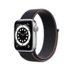 Apple Watch Series 6 GPS 44MM Silver Aluminum Case With Charcoal Sport Loop