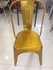 Bộ bàn ăn, cafe cho 4 người gồm bàn vuông B108S và ghế cafe tolix