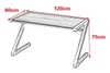 Bàn Gaming Chân Z giá rẻ tại TPHCM : Z1200x60